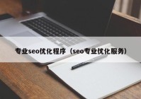 专业seo优化程序（seo专业优化服务）