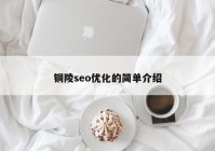 铜陵seo优化的简单介绍