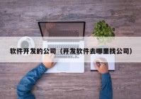 软件开发的公司（开发软件去哪里找公司）