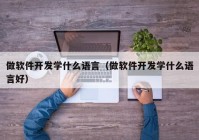 做软件开发学什么语言（做软件开发学什么语言好）