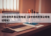 汉中软件开发公司电话（汉中软件开发公司电话地址）