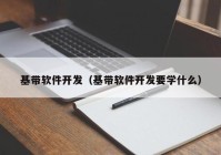 基带软件开发（基带软件开发要学什么）