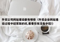 外贸公司网站建设都有哪些（外贸企业网站建设过程中经常踩的坑,看看你有没有中招!）