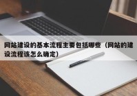 网站建设的基本流程主要包括哪些（网站的建设流程该怎么确定）