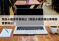 微信小程序开发接口（微信小程序接口有哪些重要接口）