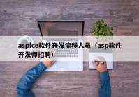 aspice软件开发流程人员（asp软件开发师招聘）