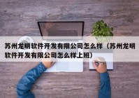 苏州龙明软件开发有限公司怎么样（苏州龙明软件开发有限公司怎么样上班）